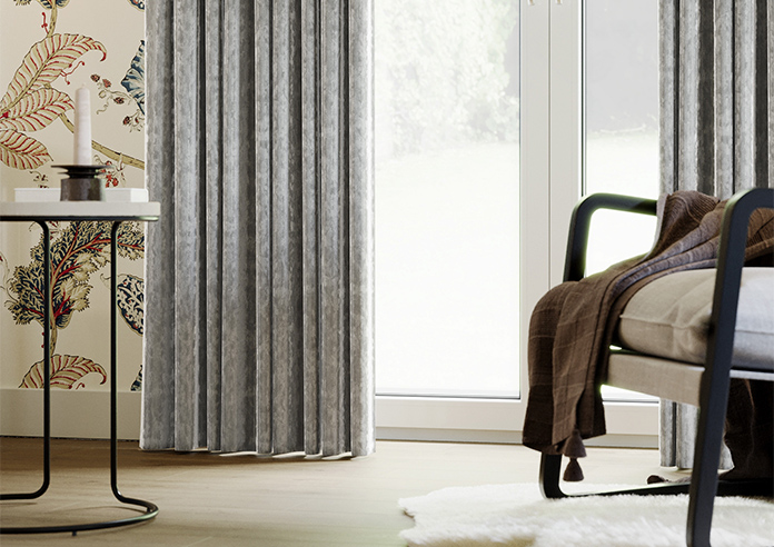 Crushed Velvet, Silver Grey - Made to Measure Curtains - Image 5